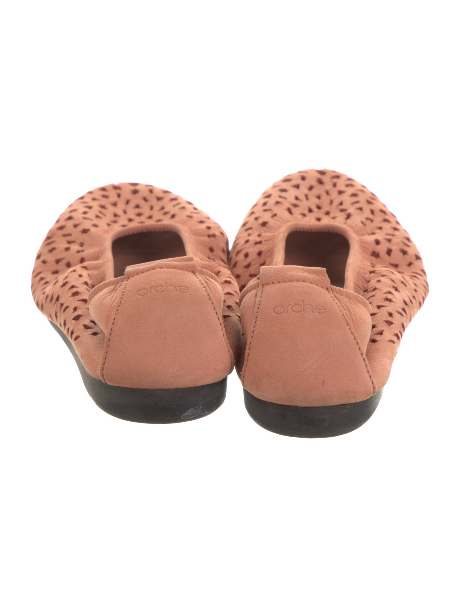 Arche Leather Lasercut Accents Ballet Flats